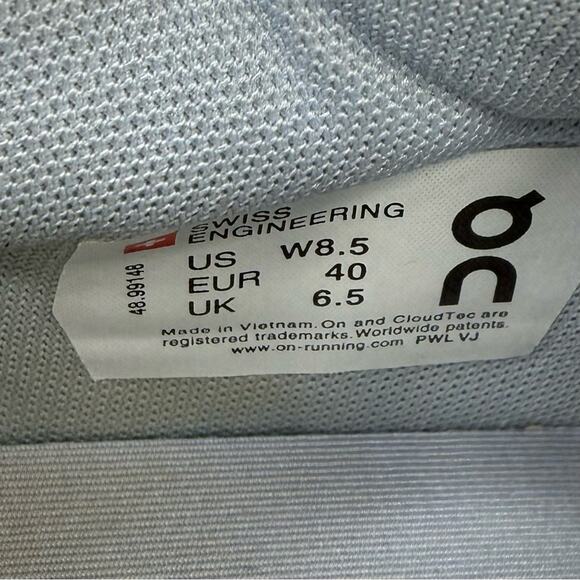 On Running THE ROGER Advantage Women’s Sz 8.5 White and Gray Athletic Shoes - Picture 13 of 14